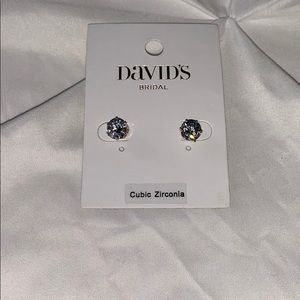 David’s bridal cubic zirconia stud earrings